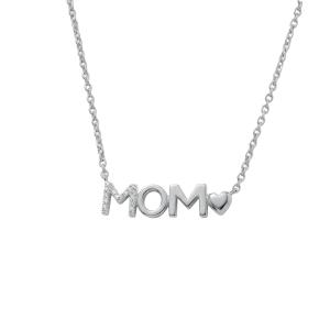Love Spell® Lab-grown Diamonds Mom Pendant - 0.15 Ct. T.w. in Vermeil