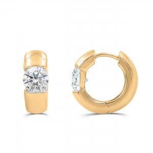Love Spell® Lab-grown Diamonds Hoops 2.10 Ct. T.w. in Vermeil