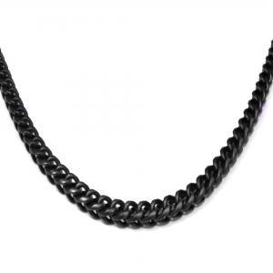 Link N Lock® Black Ion Plated Stainless Steel Franco Chain - 22 inches, 5mm