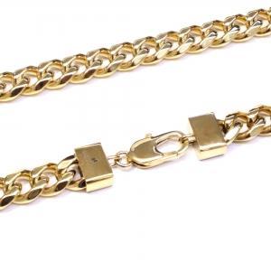 Link N Lock® Yellow Ion Plated Stainless Steel Cuban Chain - 26 Inches, 10.2mm thumbnail 2