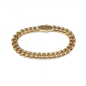 Link N Lock® Yellow Ion Plated Stainless Steel Cuban Bracelet - 9 Inches, 10.2mm thumbnail 2