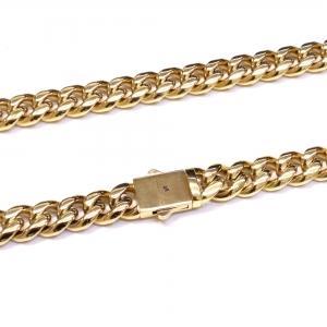 Link N Lock® Yellow Ion Plated Stainless Steel Cuban Chain - 26 Inches, 12mm thumbnail 2