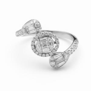Bella By Ovani® Tension Halo Diamond Ring - 0.50 Ct. T.w. in 14k White Gold