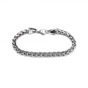 Link N Lock® Wheat Chain Bracelet - 8.5 inches in Stainless Steel