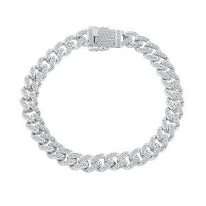 Link N Lock® Lab-grown Diamonds Cuban Bracelet-3.30 Ct. T.w. thumbnail 2