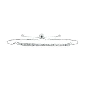 Love Spell Lab-grown Diamonds Bolo Tennis Bracelet 0.95 Ct. T.w. in Sterling Silver