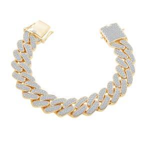 Link N Lock® Lab-grown Diamonds Cuban Bracelet-7.90 Ct. T.w. thumbnail 2