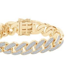 Link N Lock® Lab-grown Diamonds Cuban Bracelet-7.90 Ct. T.w. thumbnail 3
