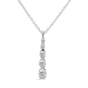 Love Spell® Lab-grown Diamonds Journey Pendant-0.50 Ct. T.w. in Sterling Silver