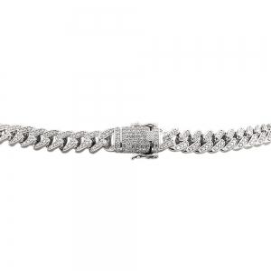 Link N Lock® Lab-grown Diamonds Cuban Link Necklace-8.40 Ct. T.w. thumbnail 2