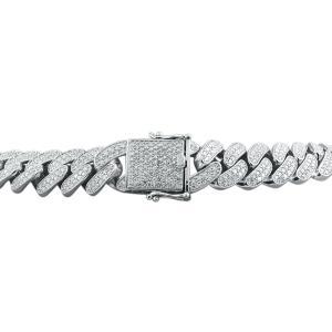 Link N Lock® Lab-grown Diamonds Cuban Link Necklace-27.20 Ct. T.w. thumbnail 2