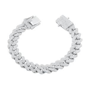 Link N Lock® Lab-grown Diamonds Cuban Bracelet-7.25 Ct. T.w. thumbnail 2
