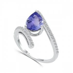 Love Spell® Lab-grown Diamonds And Tanzanite Ring - 0.25 Ct. T.w. thumbnail 3