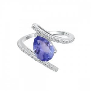Love Spell® Lab-grown Diamonds And Tanzanite Ring - 0.25 Ct. T.w. thumbnail 4