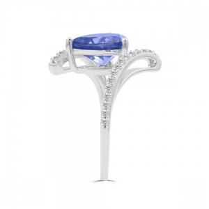 Love Spell® Lab-grown Diamonds And Tanzanite Ring - 0.25 Ct. T.w. thumbnail 6