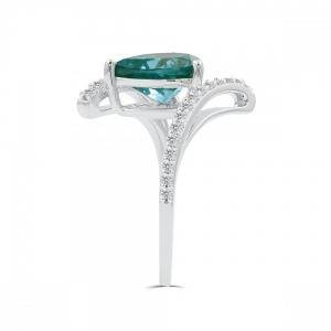 Love Spell® Lab-grown Diamonds And Paraiba Ring - 0.25 Ct. T.w. thumbnail 6