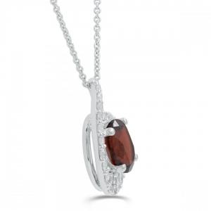 Love Spell® Lab-grown Diamonds And Garnate Pendant - 0.25 Ct. T.w. thumbnail 2