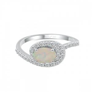 Love Spell® Lab-grown Diamonds And Opal Ring - 0.30 Ct. T.w. thumbnail 4
