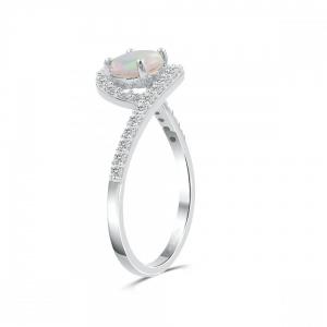 Love Spell® Lab-grown Diamonds And Opal Ring - 0.30 Ct. T.w. thumbnail 5