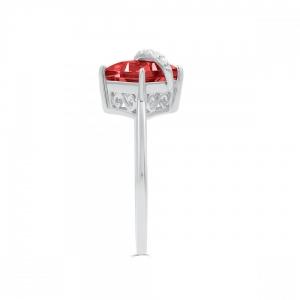 Love Spell® Lab-grown Diamonds And Garnet Ring - 0.05 Ct. T.w. thumbnail 5