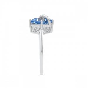 Love Spell® Lab-grown Diamonds And Blue Topaz Ring - 0.05 Ct. T.w. thumbnail 6