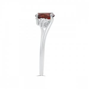 Love Spell® Lab-grown Diamonds And Garnet Ring - 0.07 Ct. T.w. thumbnail 6