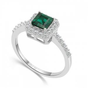 Love Spell® Lab-grown Diamonds And Emerald Ring - 0.35 Ct. T.w. thumbnail 3