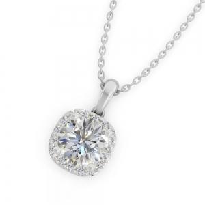 Ultimate Value® Lab-grown Diamonds Halo Pendant - 1.25 Ct. T.w. thumbnail 2