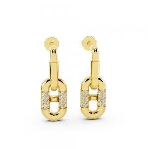 Bella By Ovani® Diamond Paperclip Dangling Earrings-0.20 Ct. T.w. thumbnail 2
