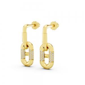 Bella By Ovani® Diamond Paperclip Dangling Earrings-0.20 Ct. T.w. thumbnail 4