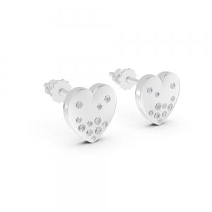 Bella By Ovani® Diamond Heart Studs Earrings-0.25 Ct. T.w. thumbnail 3