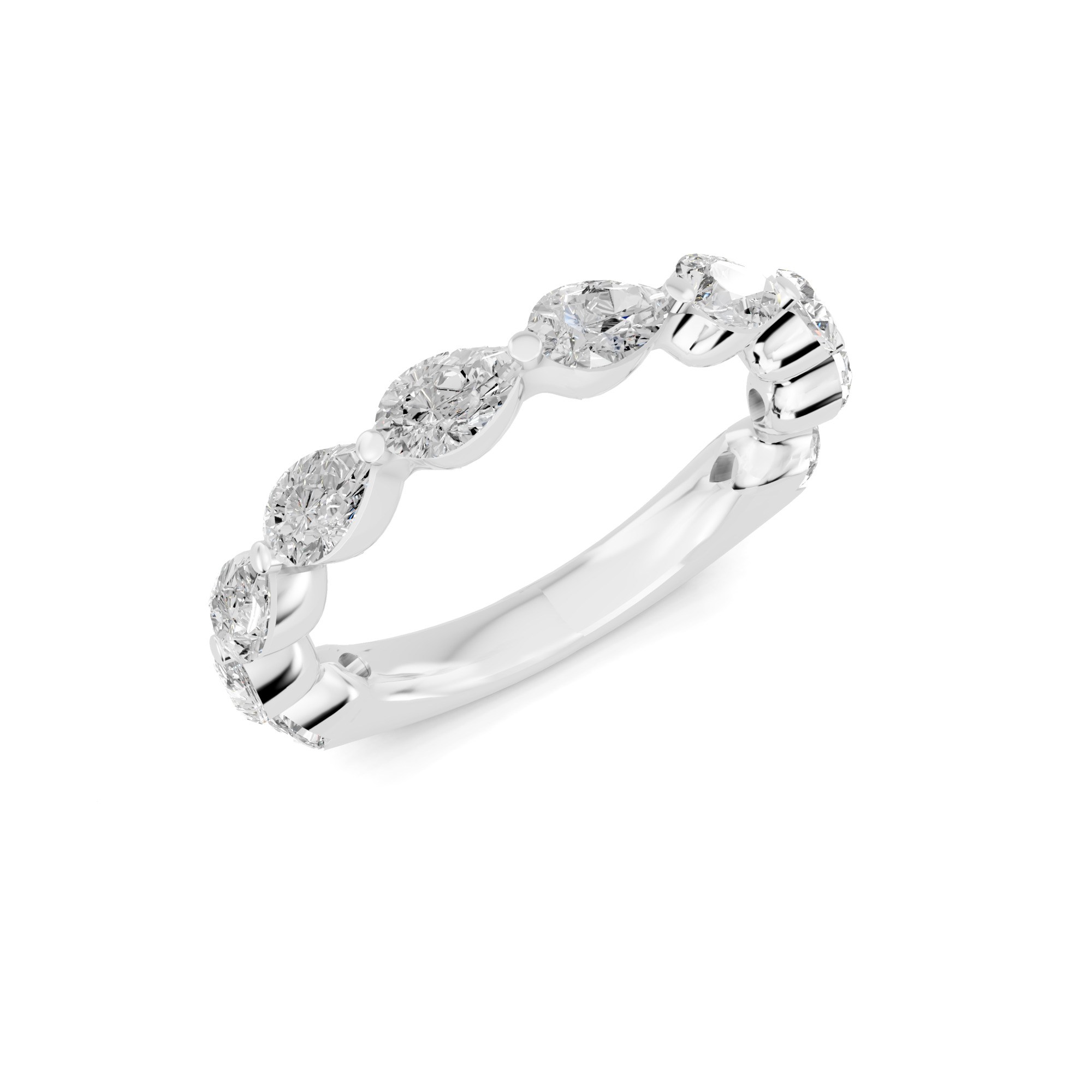 Novello  Lab-grown Diamonds Pear Band 1.50 Ct. T.w. thumbnail 3