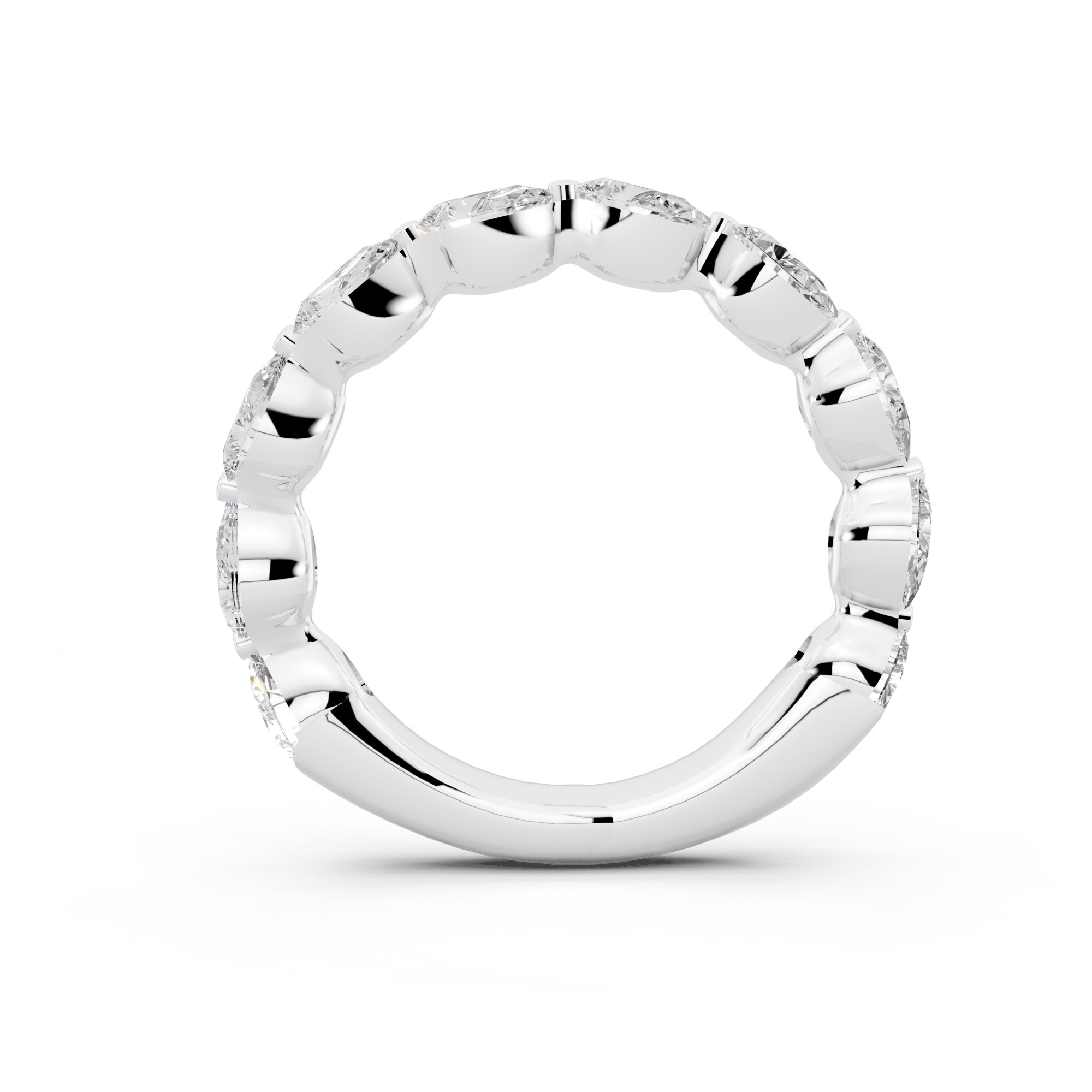 Novello  Lab-grown Diamonds Pear Band 1.50 Ct. T.w. thumbnail 4