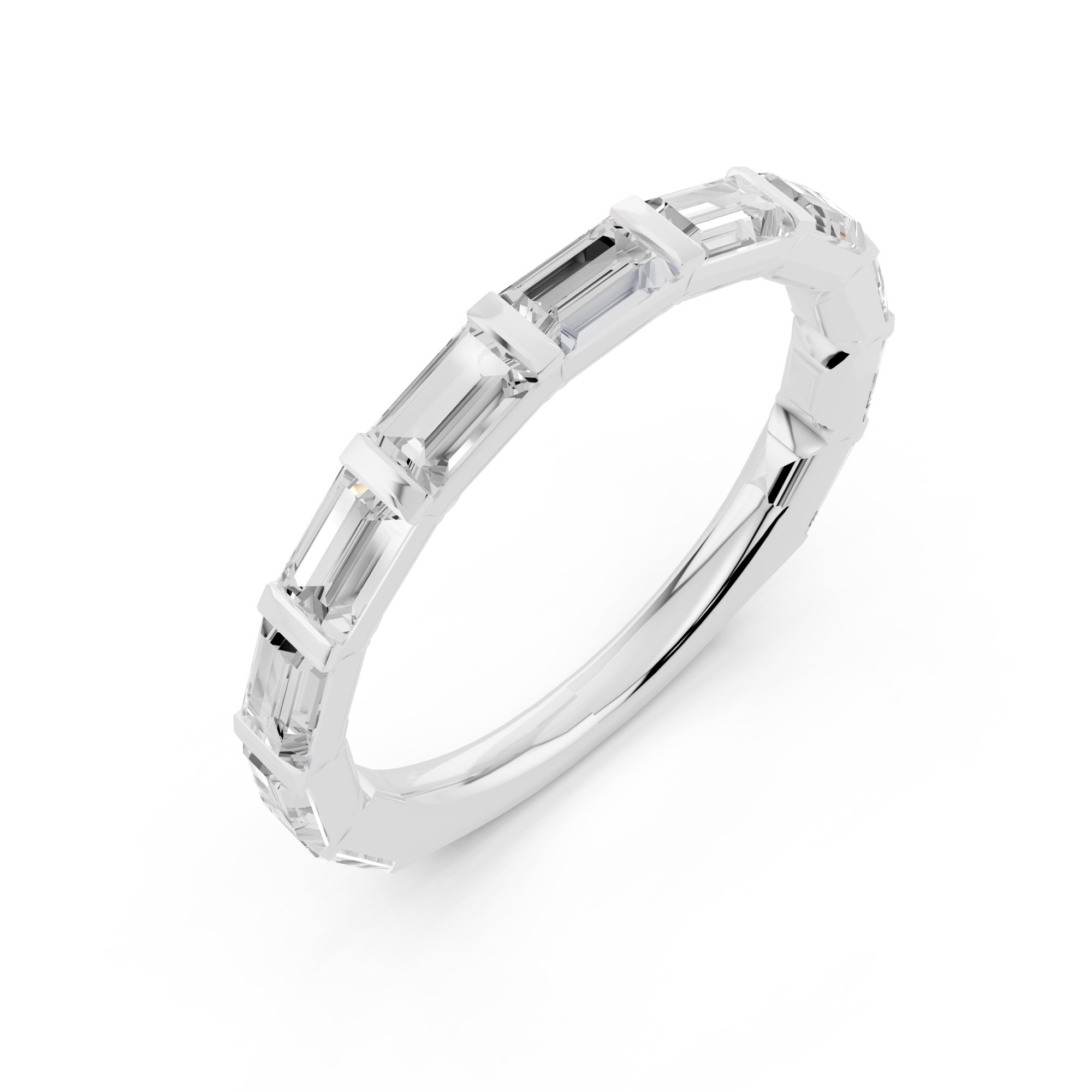 Novello  Lab-grown Diamonds Baguette Band 1.50 Ct. T.w. thumbnail 2