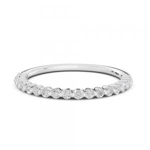 Novello  Lab-grown Diamonds Round Prong Anniversary Band 0.20 Ct. T.w. thumbnail 3