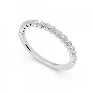 Novello  Lab-grown Diamonds Round Prong Anniversary Band 0.25 Ct. T.w. thumbnail 2
