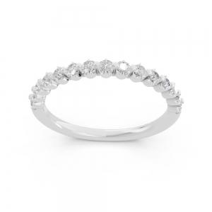 Novello  Lab-grown Diamonds Round Prong Anniversary Band 0.25 Ct. T.w. thumbnail 3