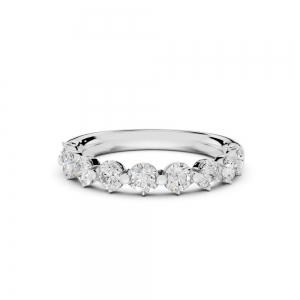 Novello  Lab-grown Diamonds Round Prong Anniversary Band 0.35 Ct. T.w. thumbnail 3
