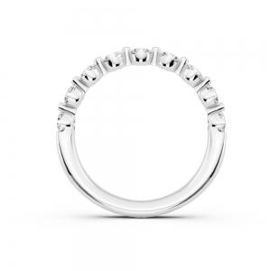 Novello  Lab-grown Diamonds Round Prong Anniversary Band 0.35 Ct. T.w. thumbnail 4