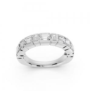 Novello  Lab-grown Diamonds Emerald Band 2.25 Ct. T.w. thumbnail 2