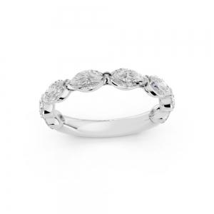Novello  Lab-grown Diamonds Marquise Band 1.50 Ct. T.w. thumbnail 3