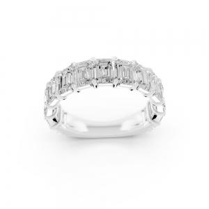 Novello  Lab-grown Diamonds Emerald Band 5.00 Ct. T.w. thumbnail 3