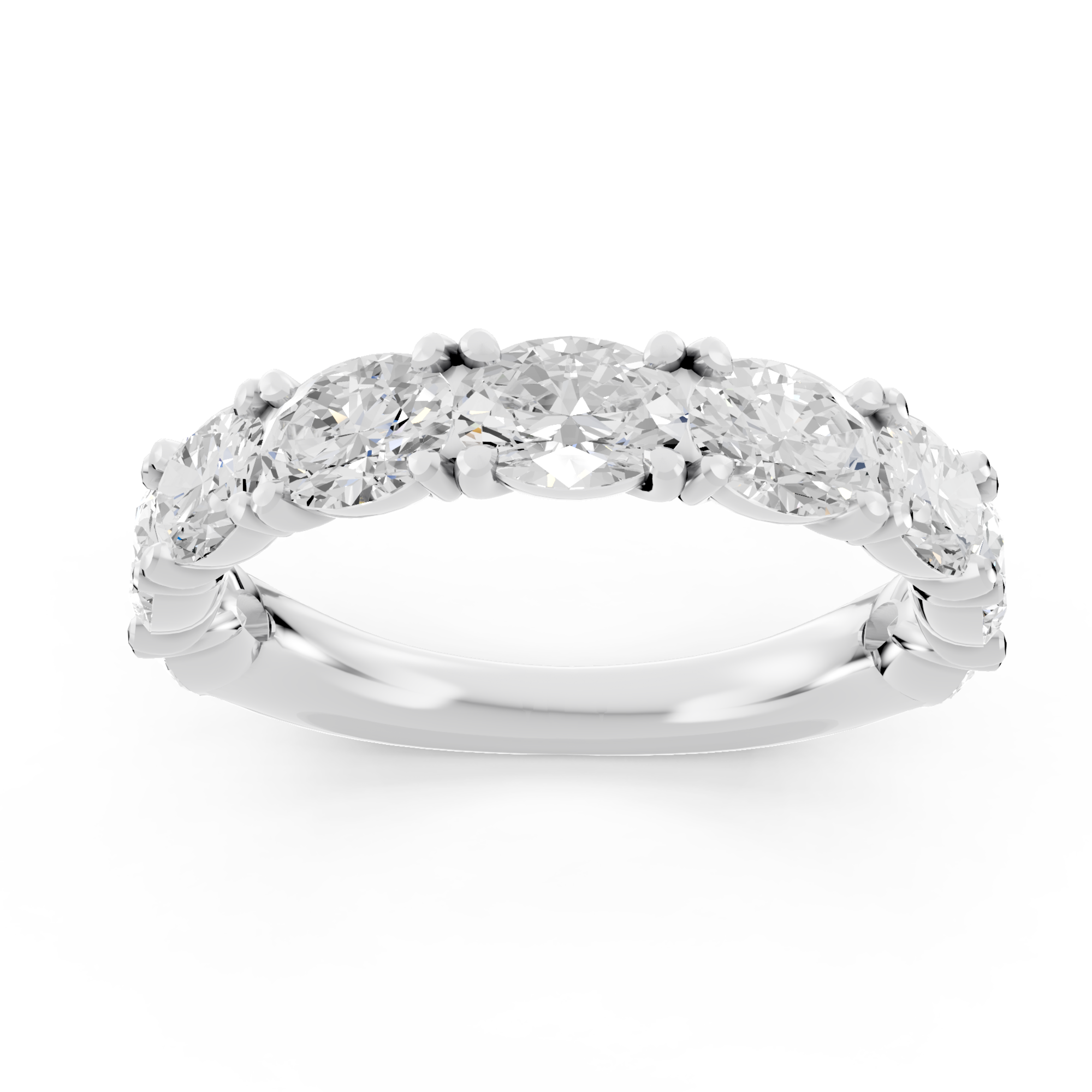 Novello  Lab-grown Diamonds Oval Band 2.00 Ct. T.w. thumbnail 2