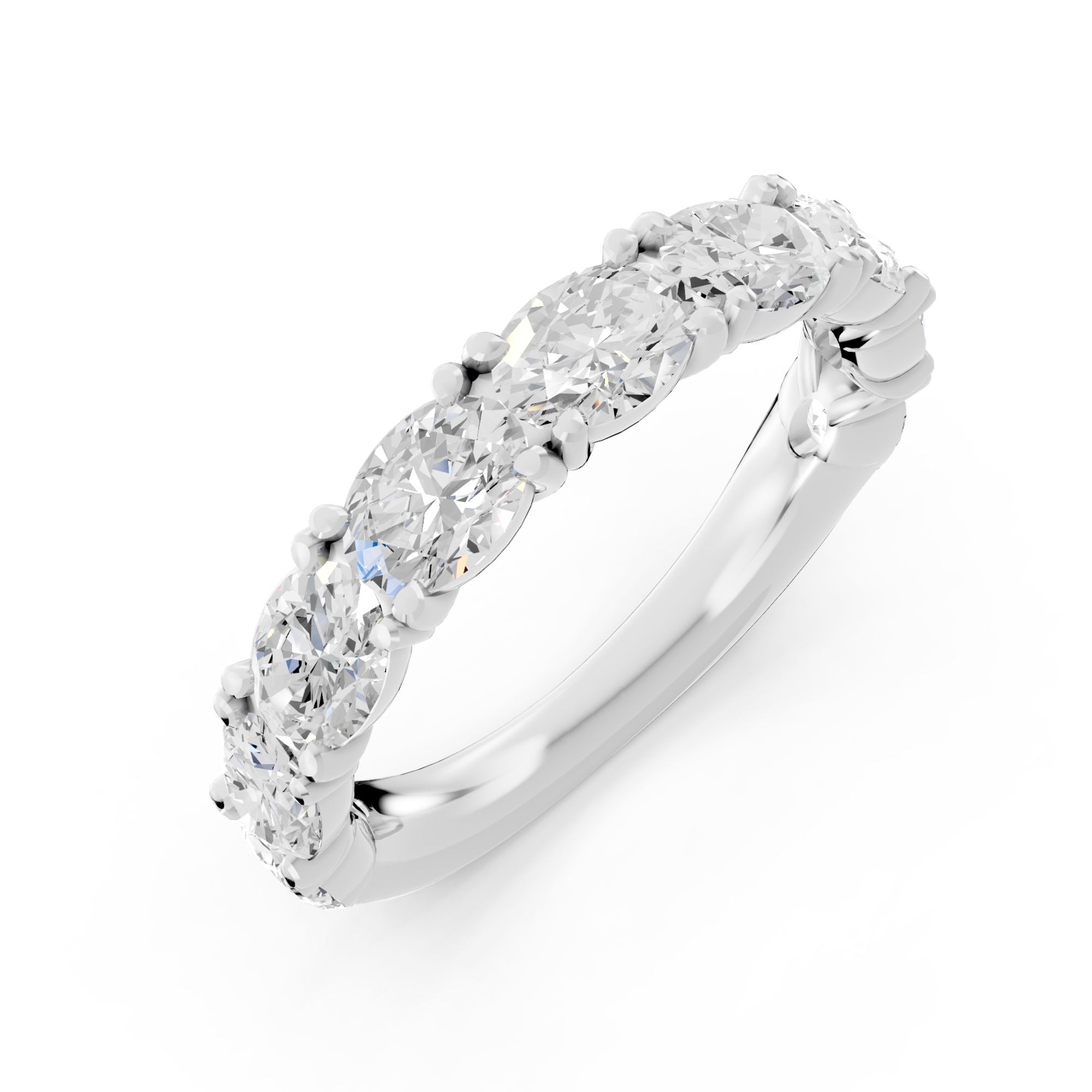 Novello  Lab-grown Diamonds Oval Band 2.00 Ct. T.w. thumbnail 3