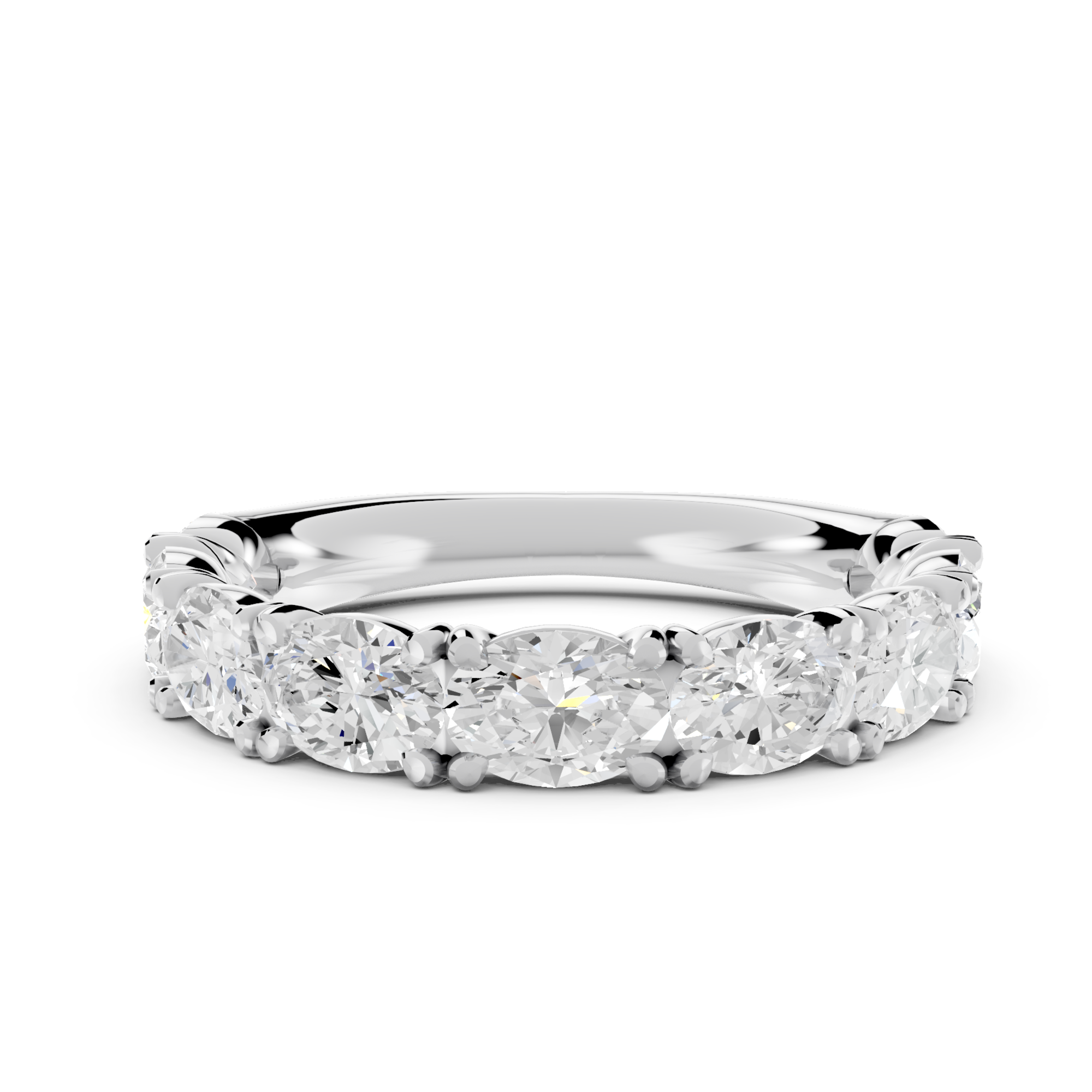 Novello  Lab-grown Diamonds Oval Band 2.00 Ct. T.w. thumbnail 5