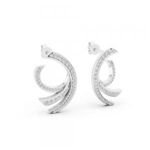 Bella By Ovani® Diamond Swirl Cuffs Earrings-0.50 Ct. T.w. thumbnail 4