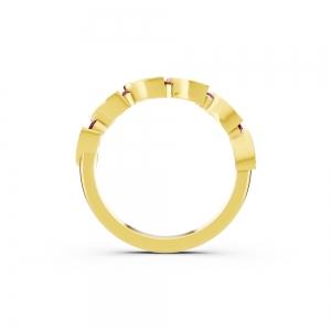 Aanika V. Ruby Diamond Marquise Band-0.15 Ct. T.w. thumbnail 4