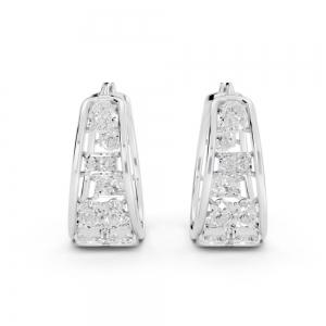 Ovani® Labgrown Diamond Hoops Earrings 9.15 Ct. T.w. thumbnail 2