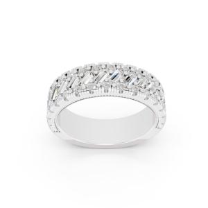 Ovani® Labgrown Diamond Baguette Band 1.05 Ct. T.w. in 14K White Gold