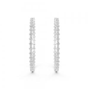 Ovani® Labgrown Diamond Double Vision Hoops Earrings 6.55 Ct. T.w. thumbnail 2